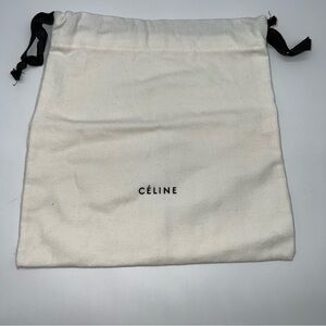 Celine Cream Drawstring Bag